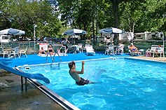 Swimming Pool at Pomona RV Park & Campground.